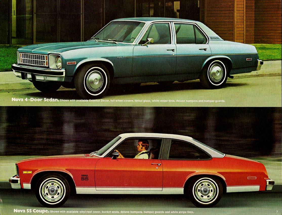 1975 Chevrolet Nova and Concours Canadian Brochure Page 1